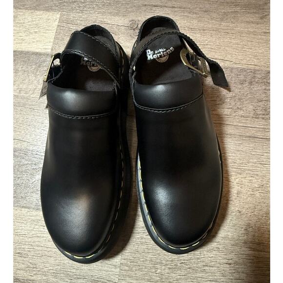 Dr. Martens Other - Dr. Martens Carlson Slingback Leather Clogs Black Size 12 NWOT